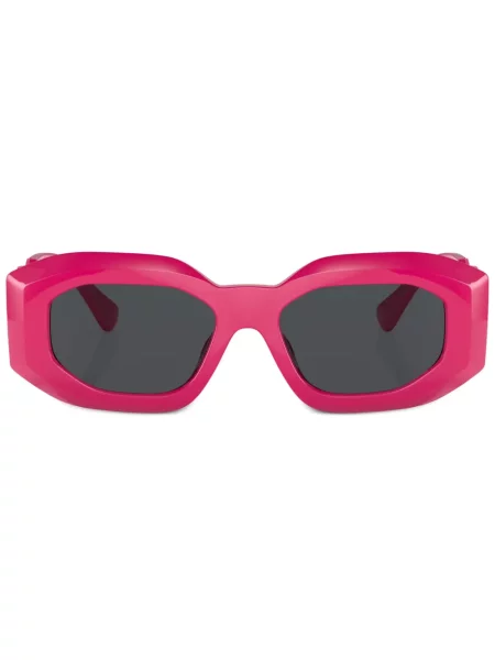 Ochelari de soare Versace Eyewear cu imprimeu geometric cu autograf roz