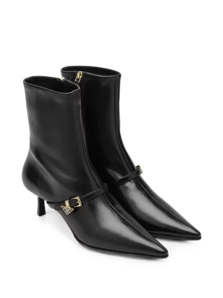 Botine Prada din piele negru