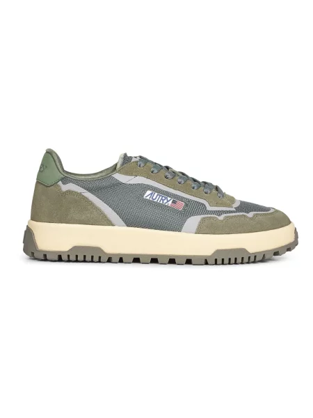 Sneakersy Autry zamszowe zielone