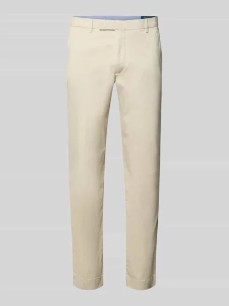 Chinosy o kroju slim fit z mieszanki bawełny model GREENWICH' Polo Ralph Lauren