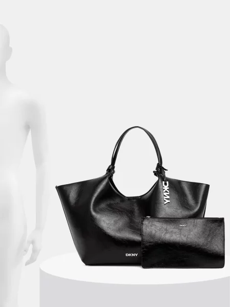 Кожаная сумка шоппер Dkny
