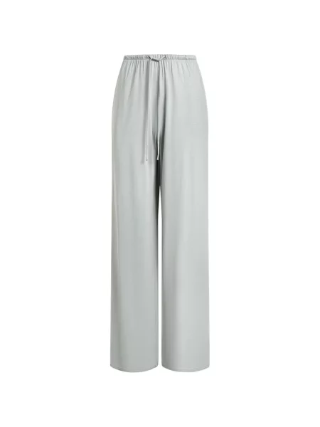 Pantaloni 12 Storeez de mătase cu cordon gri