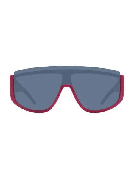 Lniane okulary przeciwsłoneczne Hugo Boss czerwone
