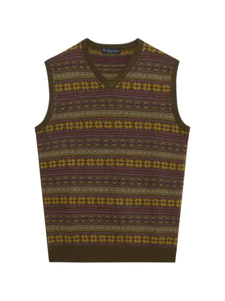 Vestă Brooks Brothers de lână verde