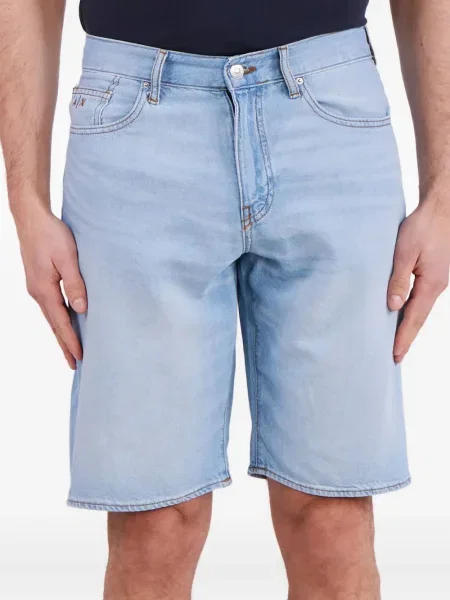 Pantaloni scurți din denim Armani Exchange albastru