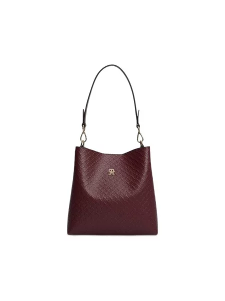 Crossbody kabelka Tommy Hilfiger z ekologickej kože červená