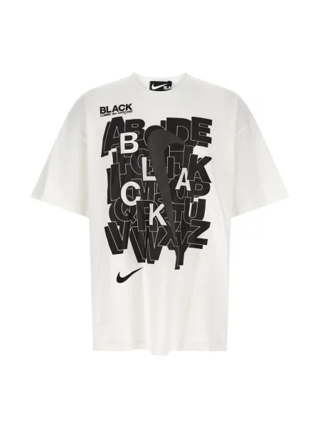 Koszulka Comme Des Garcons z logo biała