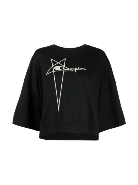Top Rick Owens o skróconej długości czarny