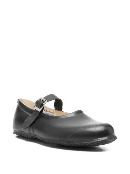Balerini Superga din piele negru