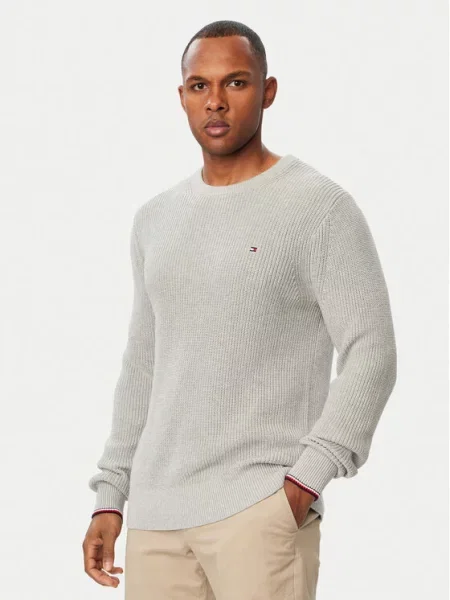 Tommy Hilfiger Pulover deschis gri