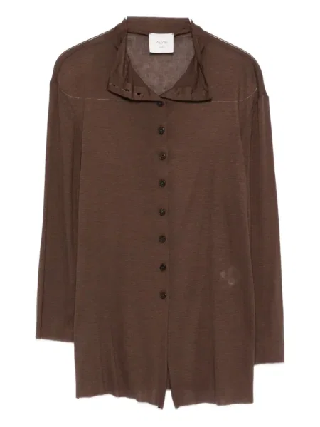 Top Alysi tricotate maro