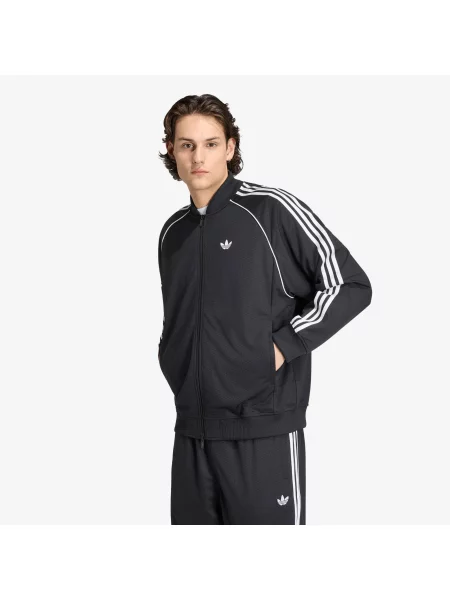 Jachetă adidas SST Adicolor Classics Mesh Tracktop Black M negru