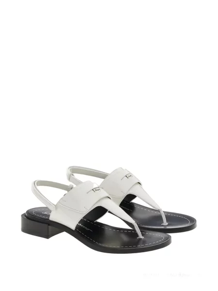 Sandale Ferragamo din piele alb