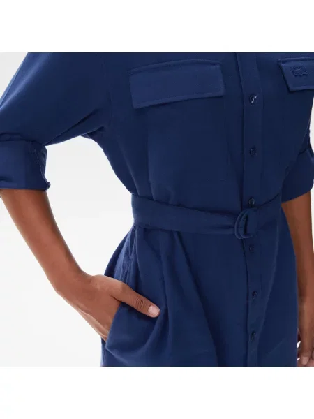 Lacoste Sukienka Lacoste niebieska