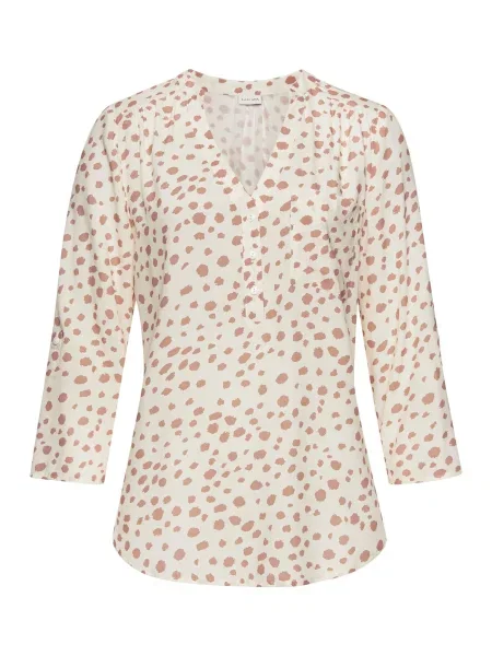 LASCANA Bluză crem / caramel maro