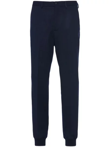 Pantaloni Prada de lână albastru