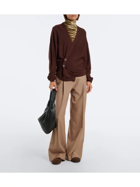 Cardigan Lemaire de lână maro