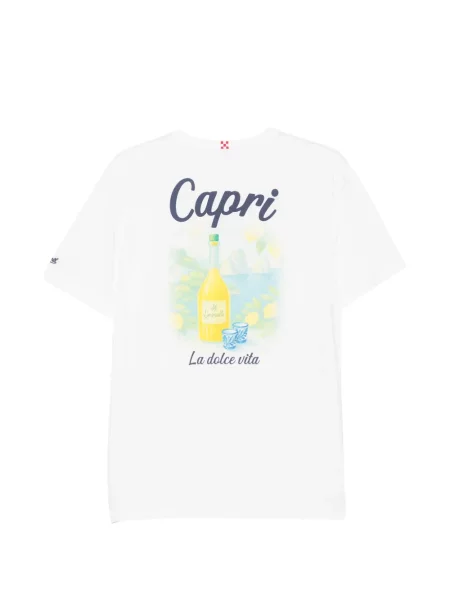 Tricou Mc2 Saint Barth cu imagine alb