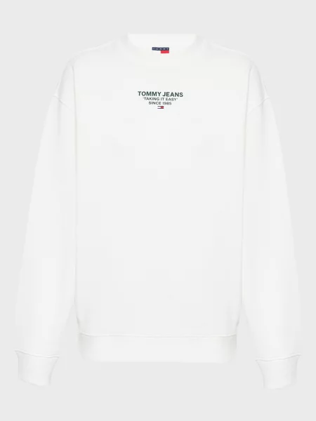 Світшот Tommy Jeans в квіточку білий