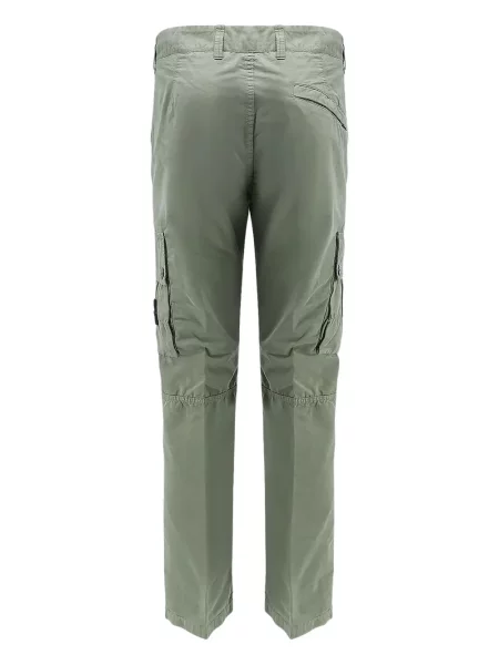 Pantaloni Stone Island cu strasuri verde
