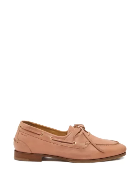 Pantofi loafer Bally din piele roz