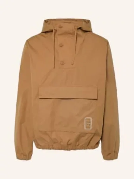 Lacoste Bunda Přes Hlavu světle hnědá
