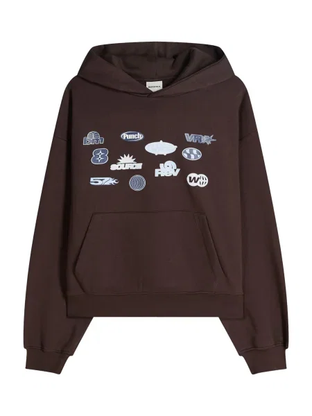 Bershka Majica mornarska / svetlo / čokolada modra