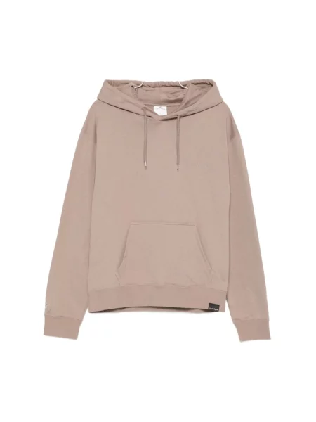 Haftowana bluza z kapturem Courreges z kapturem beżowa