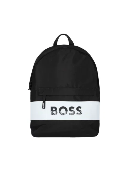 Rucsac Boss cu autograf alb