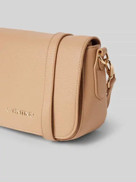 Torebka z aplikacją z logo model ‘BRIXTON’ Valentino Bags beżowa