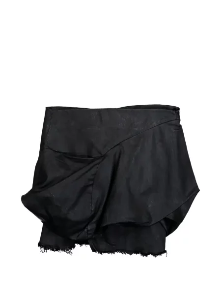 Mini fusta mini Rick Owens Drkshdw drapată negru