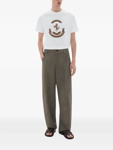 Tricou Ferrari cu imagine gri
