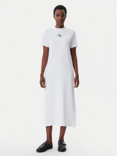 Vsakodnevna obleka Calvin Klein Jeans bela