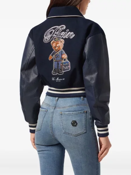 Geacă bomber Philipp Plein albastru