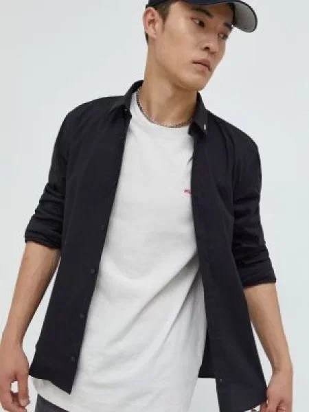 HUGO Cămașă | Extra slim fit | stretch negru