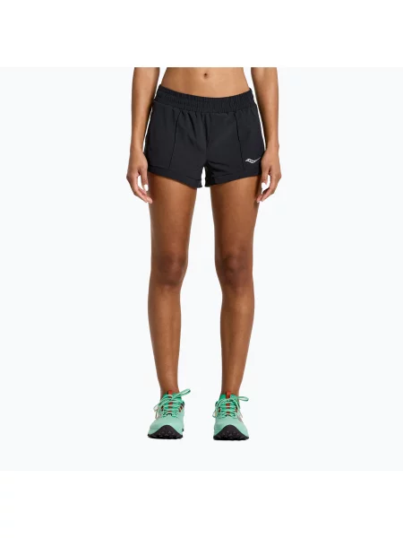 Běžecké šortky Saucony Outpace Split černé