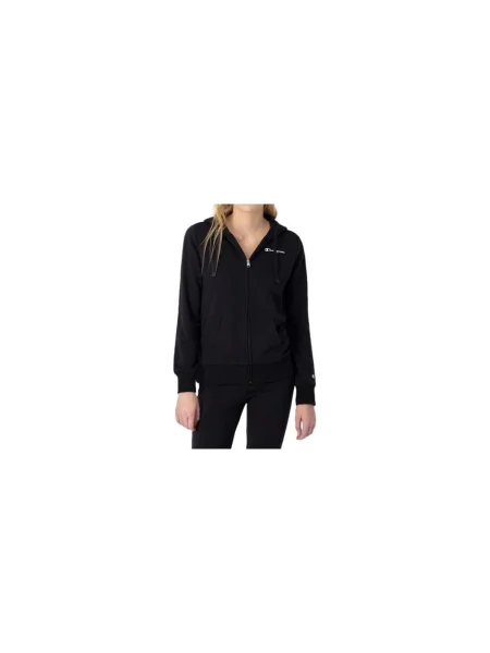 Hanorac cu glugă Champion cu glugă negru
