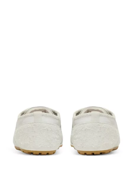 Sneakerși Balmain din piele de căprioară alb