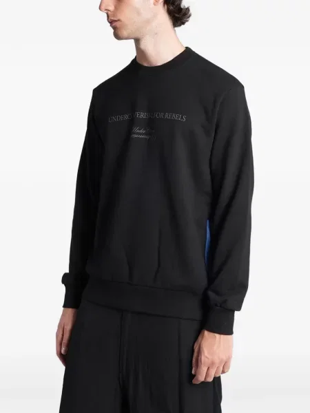 Pulover Undercover cu imagine negru