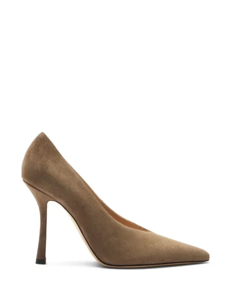 Pantofi cu toc Casadei asimetrice maro