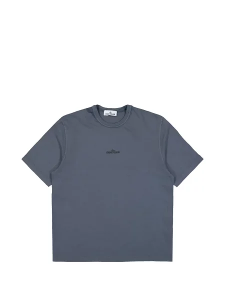 Tricou Stone Island cu strasuri albastru