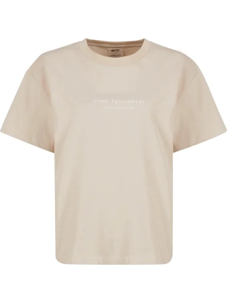 Aim'n Tricou bej alb