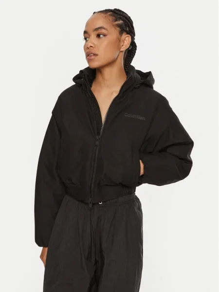 Calvin Klein Performance Geacă bomber negru