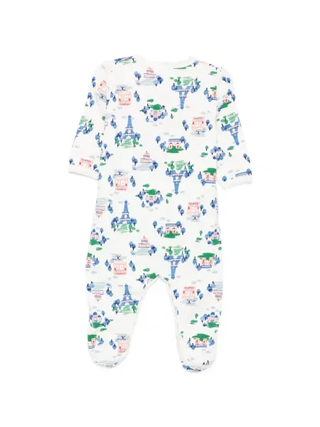 Piżama dziecięca Petit Bateau biała