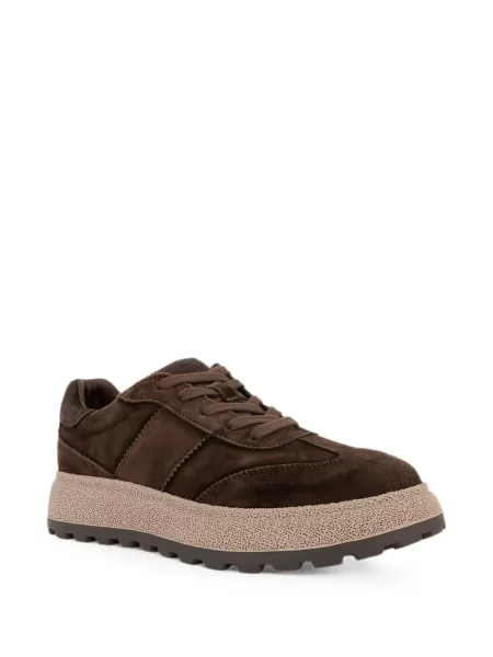 Szarvasbőr platform talpú sneaker Linda Baumann barna
