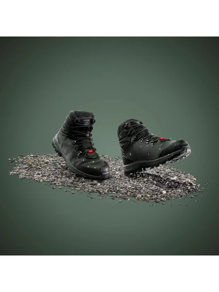 Buty trekkingowe Simond szerokie skóra wodoodporne zielone