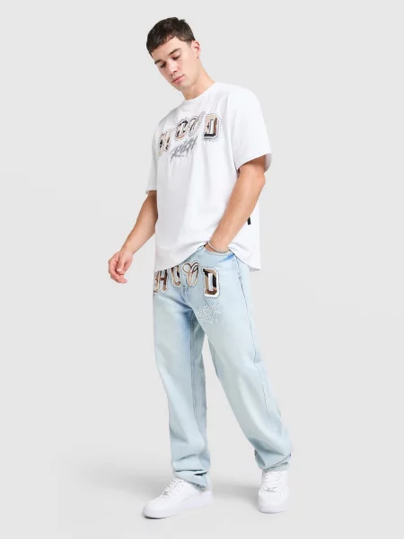 Hoodrich T-Shirt Iron Camo biała