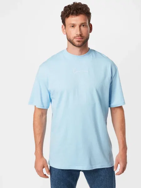 Karl Kani Tricou albastru deschis alb