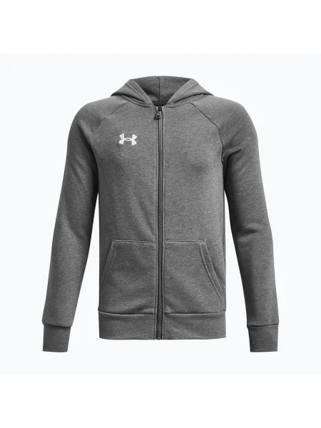 Dětská mikina Under Armour Rival Fleece FZ Hoodie šedá
