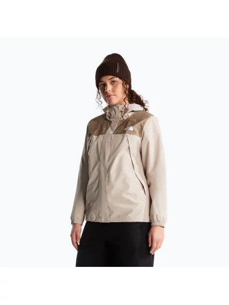 Geacă de ploaie pentru femei The North Face Antora Rain timeless taupe/garnet